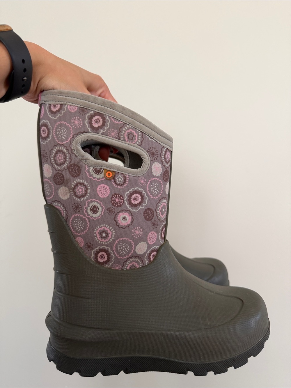 Bogs Kids Classic Multi Floral Waterproof Insulated Winter Rain Boots